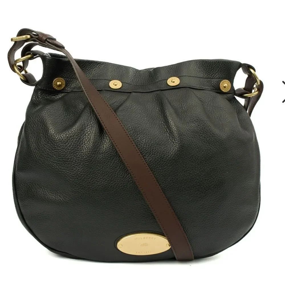 Mulberry Mitzy Tote in Black, Calfskin Leather Bag